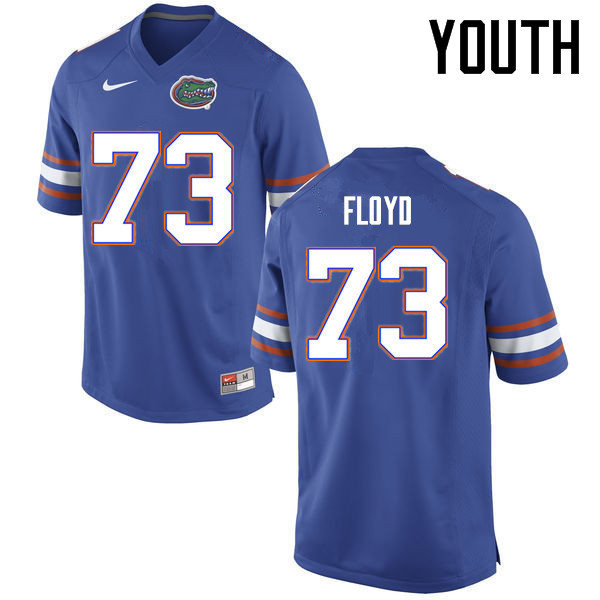 Youth Florida Gators #73 Sharrif Floyd College Football Jerseys Sale-Blue - Click Image to Close